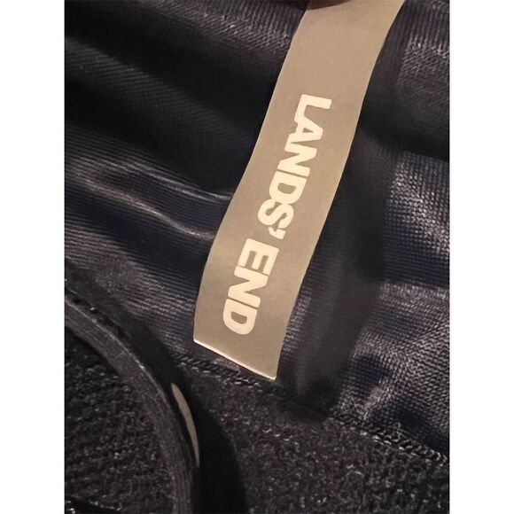 Lands' End Women's Plus Size 22W Polka Dot Tankini Swim Top Black - Picture 4 of 6